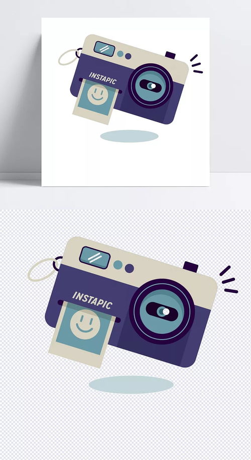 手繪卡通拍立得相機(jī)的現(xiàn)代設(shè)計與旅游廣告應(yīng)用